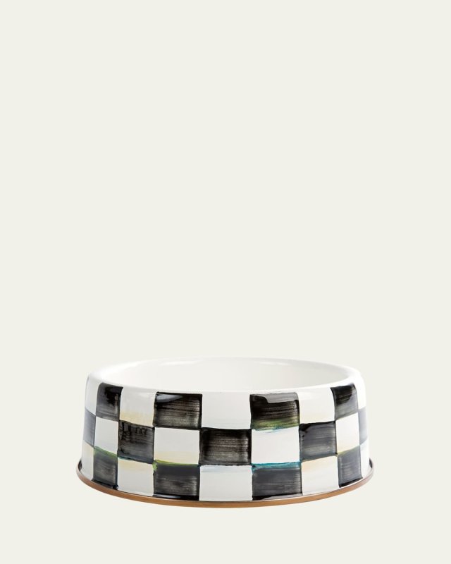 Courtly Check Large Dog Bowl